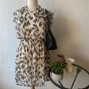ANIMAL print tank dress.  Darling fit!